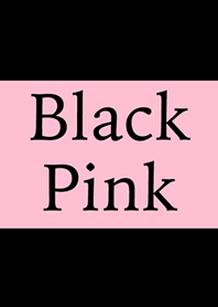 ブラック X ピンクシンプル