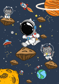 The Adventure Cats in Asteroid