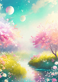 優美な春の風景の着せかえ(Spring-295)