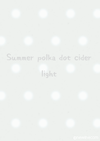 Summer polka dot cider light