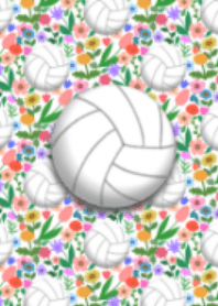Cute,floral volleyball