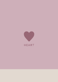 Pink Purple Beige&Brown/Simple Heart