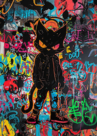 ストリートアート：スタイリンねこ!