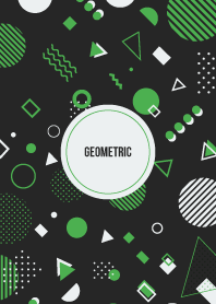 Geometric Basic Black Green