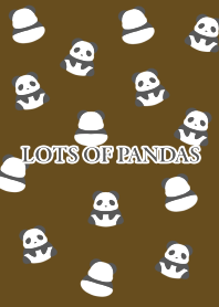 LOTS OF PANDAS/DEEP BROWN