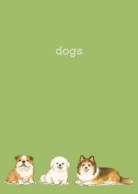 Dogs are soothing02 moss green