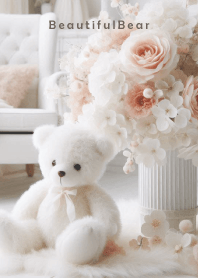 Beautiful Bear-LOVE PINK FLOWER 2