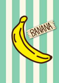 バナナ-黄緑ストライプ-