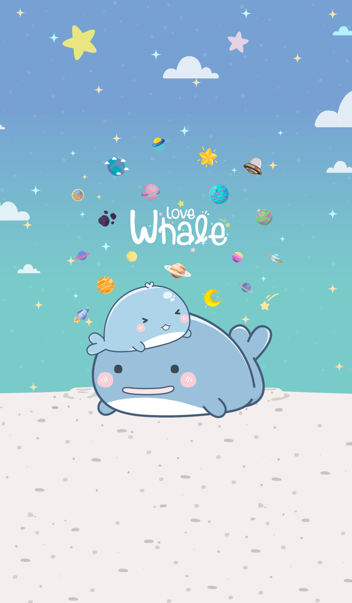 Whale Mini Blue Pastel