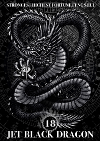 Jet black dragon Golden Lucky 18