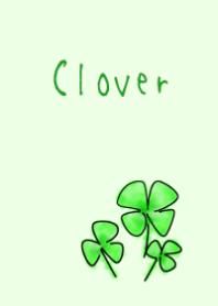 lucky clover like a watercolor