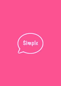 The Simple Speech bubble Pink No.1-01