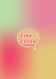 Pink and green pastel