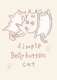 Simple belly button cat beige