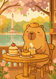 與水豚的溫馨時光