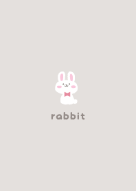 Rabbits2 Ribbon [greige]