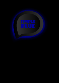 Simple Blue on Black Theme