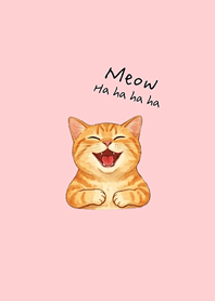 Cats that live life seriously.pink color