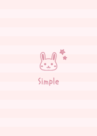 大人可愛いうさぎ星＊ピンク