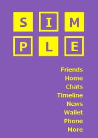 SIMPLE BOX =purple yellow=*