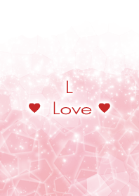 L Love Crystal Initial theme