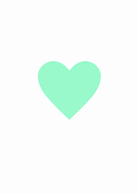 (mint green heart )