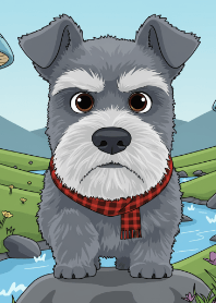 でか頭犬は腹ペコ