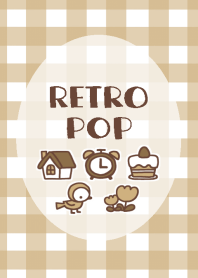 RETRO POP(sepia plaid)