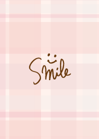 Check patterns pink smile3 from Japan