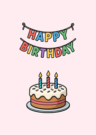 Happy birthday desire(Peach Powder)