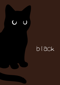 Round Black Cat4 on brown