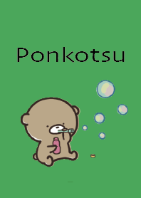 สีเขียว : หมีฤดูใบไม้ผลิ Ponkotsu 4