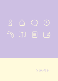 Adult Simple / Purple Cream Yellow g