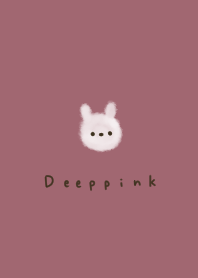 Fluffy rabbit and dull pink.