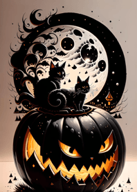 halloween cat 32062B