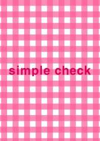 Simple Check: Gingham Check (Pink)