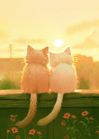 Valentine-cats on the roof 5.4