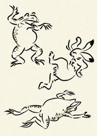 日本老動物繪畫