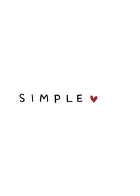 Simple Handwriting <red heart>