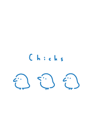 小雞 / blue white