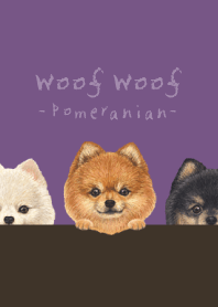 Woof Woof - Pomeranian - ANCIENT PURPLE
