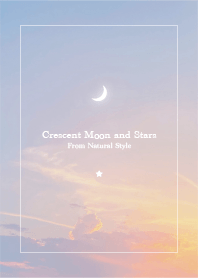Crescent moon and stars #69