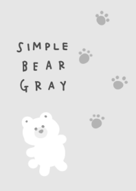 Simple bear gray.