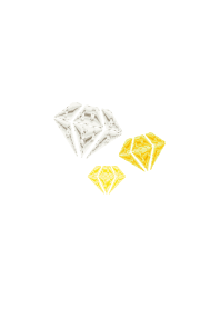 Gold lucky diamond