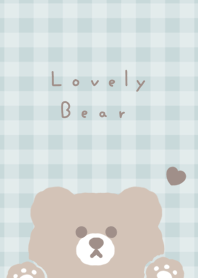 可愛的熊 / light blue brown