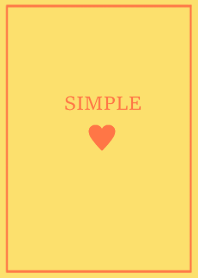 SIMPLE HEART =orange=*