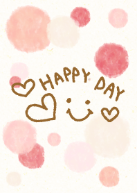 Watercolor Polka dot5 - smile16-