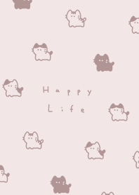 貓．pink gray