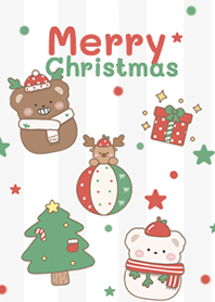 Bear Christmas Red Green!