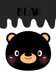 หมีสีดำเรียบๆ
